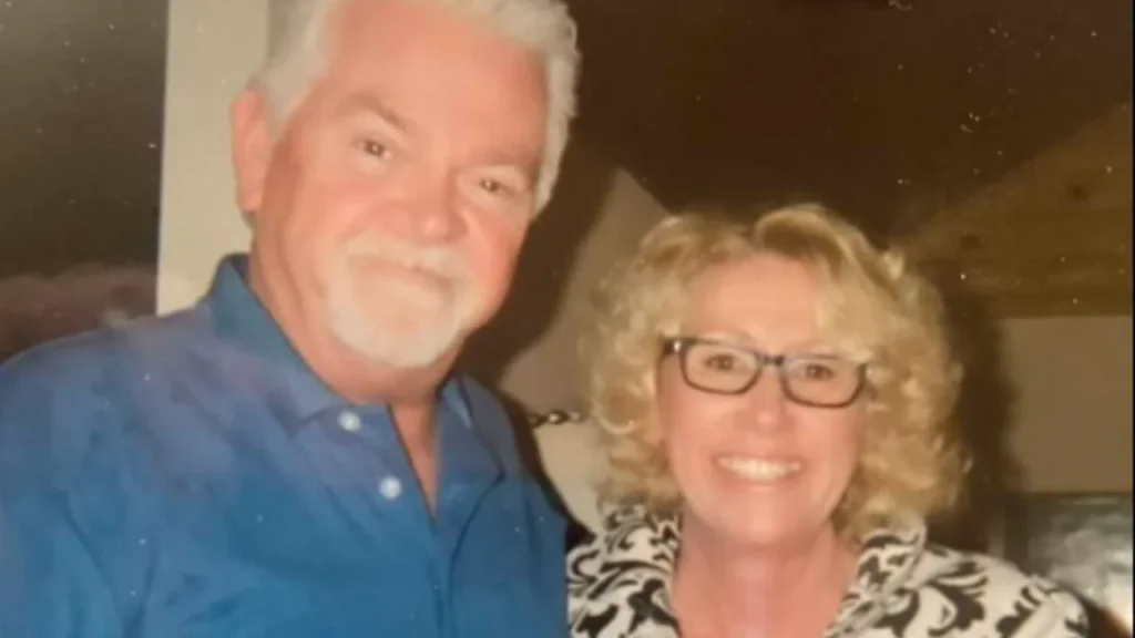 Cara Webb Hanson with her husband