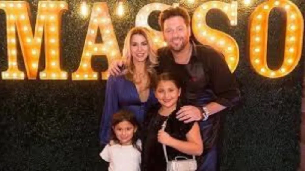 Scott Conant with wife Meltem Conant and their daughters Ayla and Karya