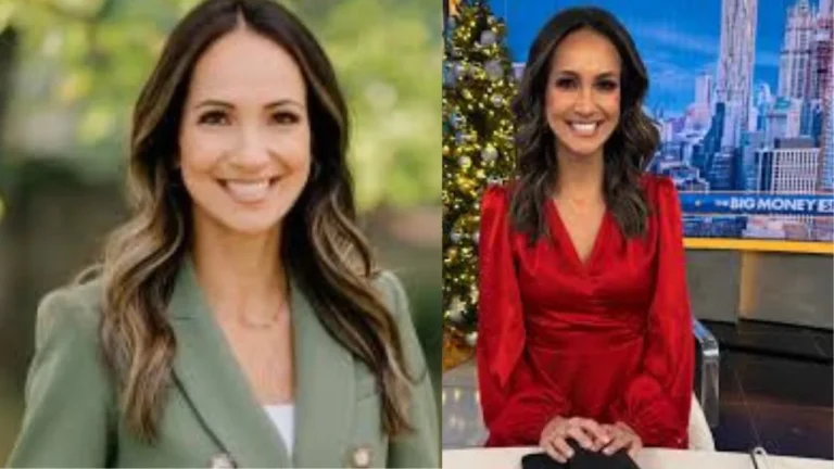 Lydia Hu reporting for Fox Business Network with professional on-camera appearance