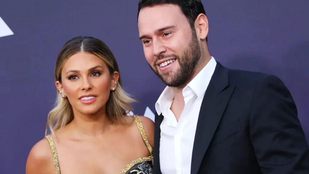 Yael Cohen Braun, mother of Hart Violet Braun, with Scooter Braun
