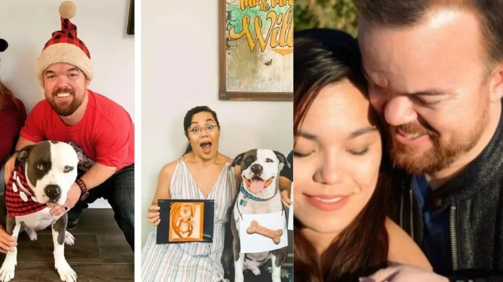 Brad Williams with his wife and family